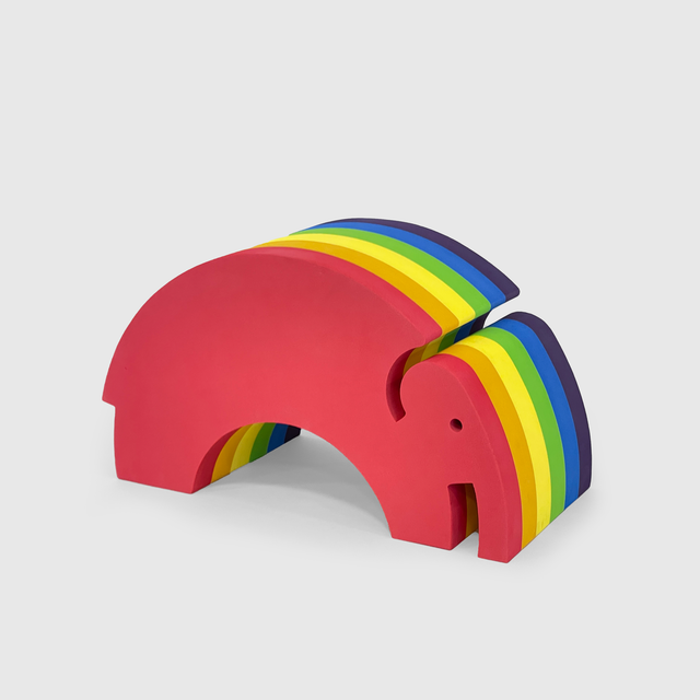 Elefant L Regenbogen