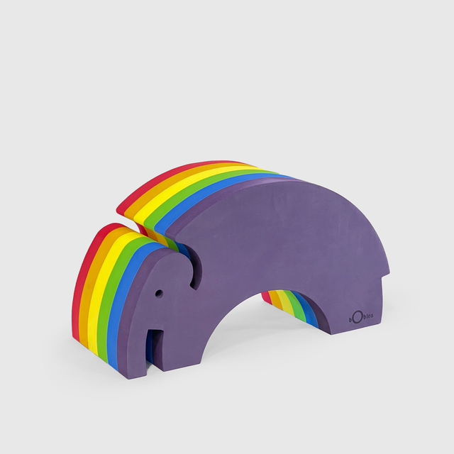 Elefant L Regenbogen